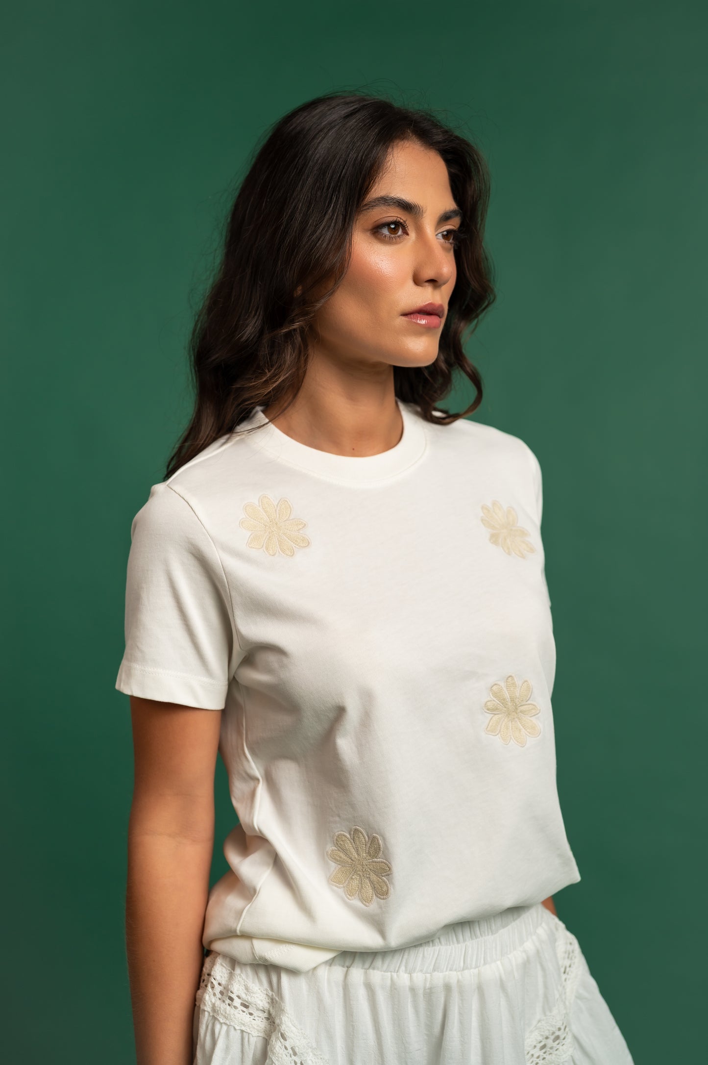 Camiseta Loto Marfil
