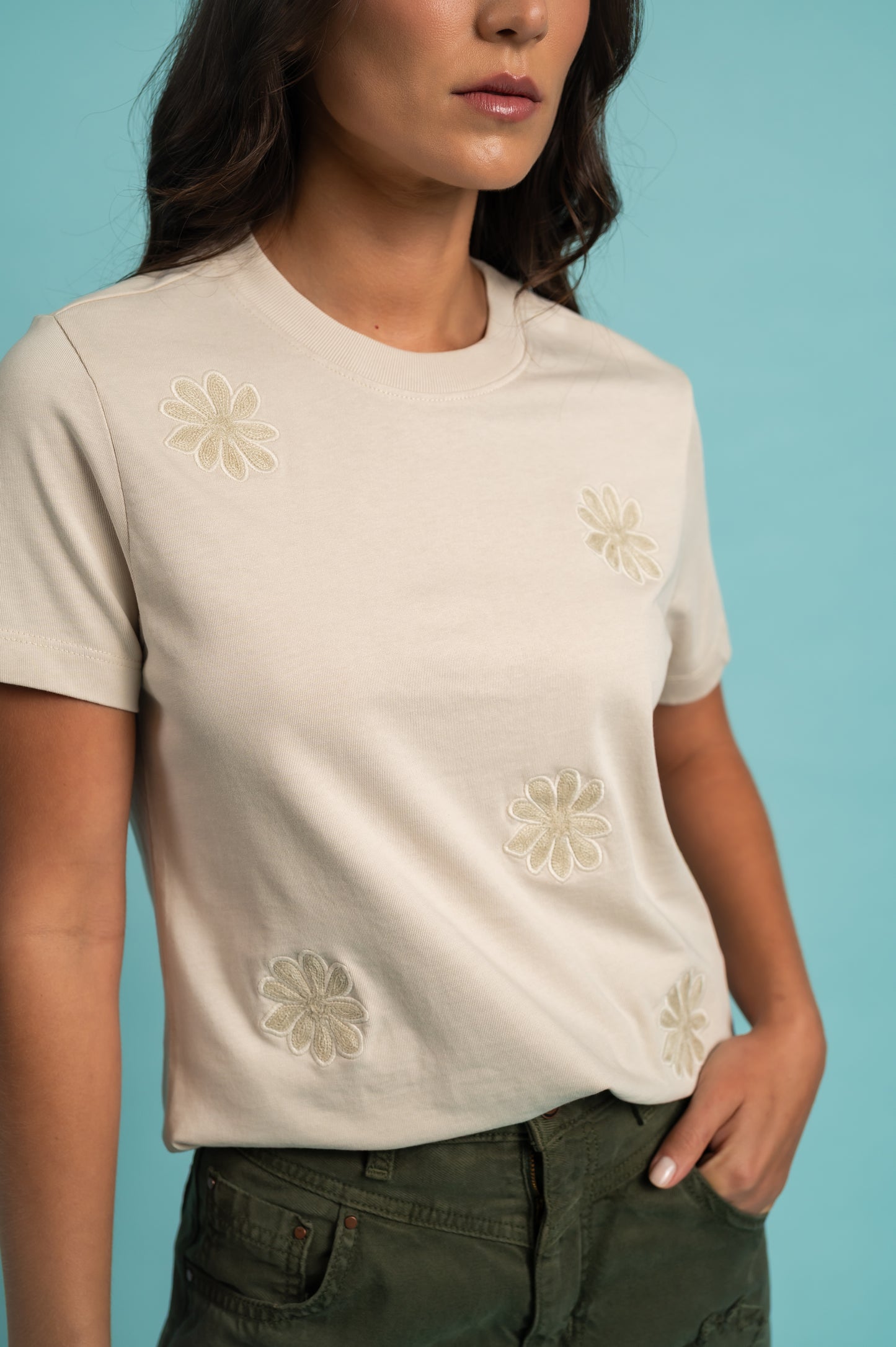Camiseta Loto Beige