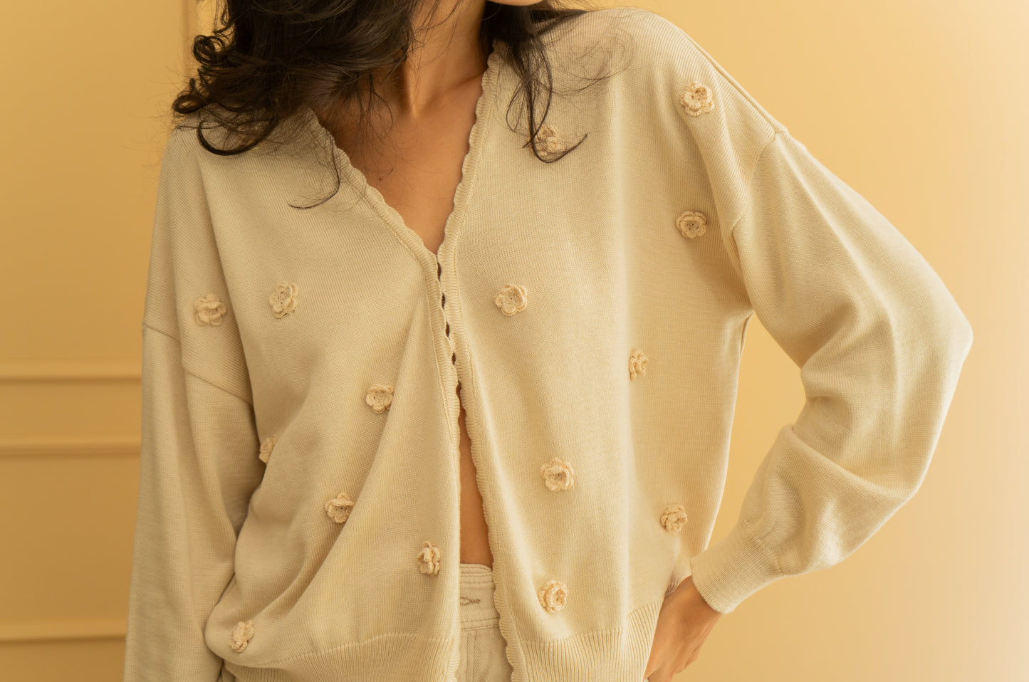 Sweater Flor de arena