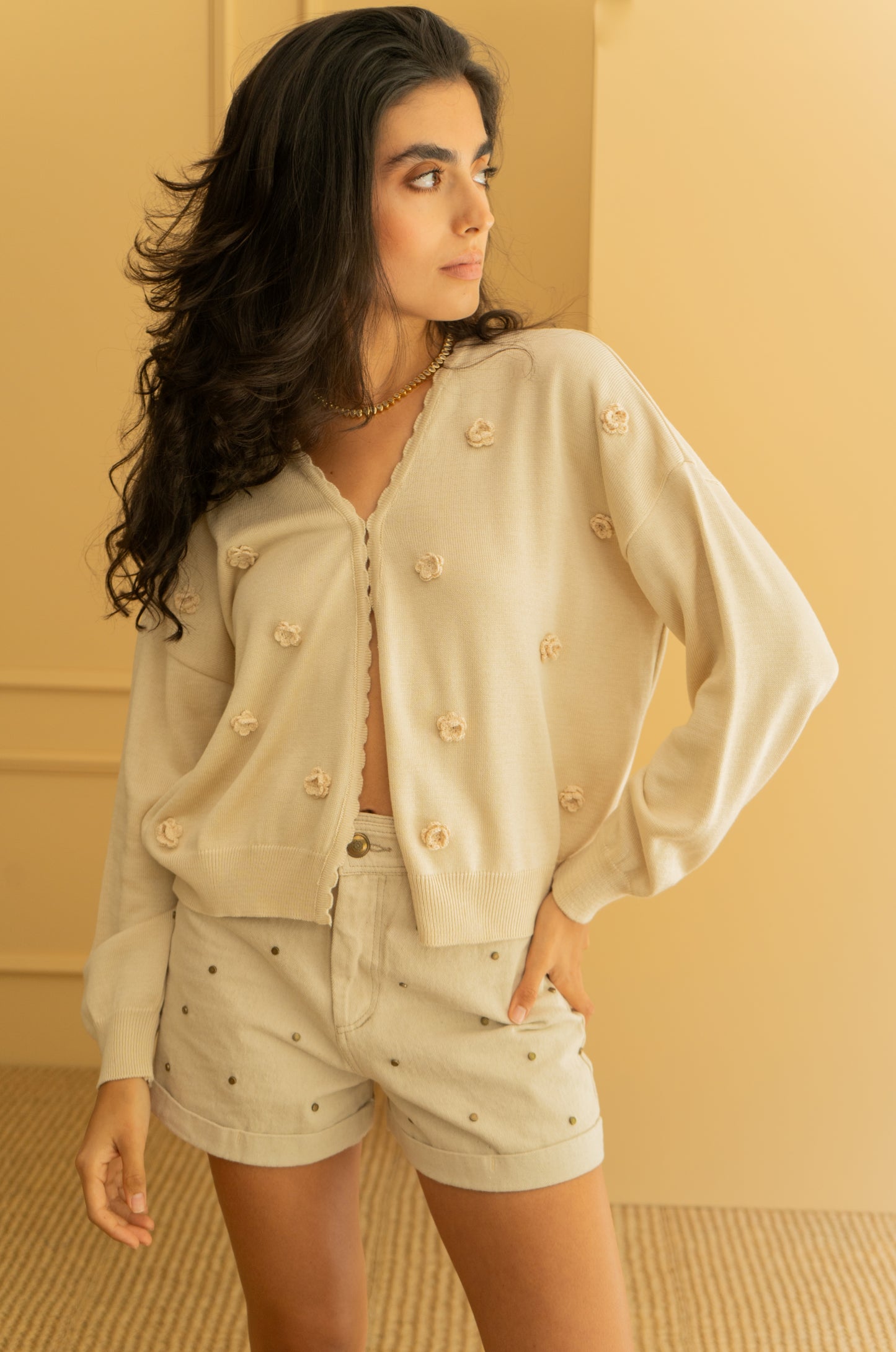 Sweater Flor de arena