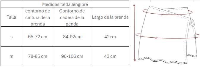 Falda Jengibre