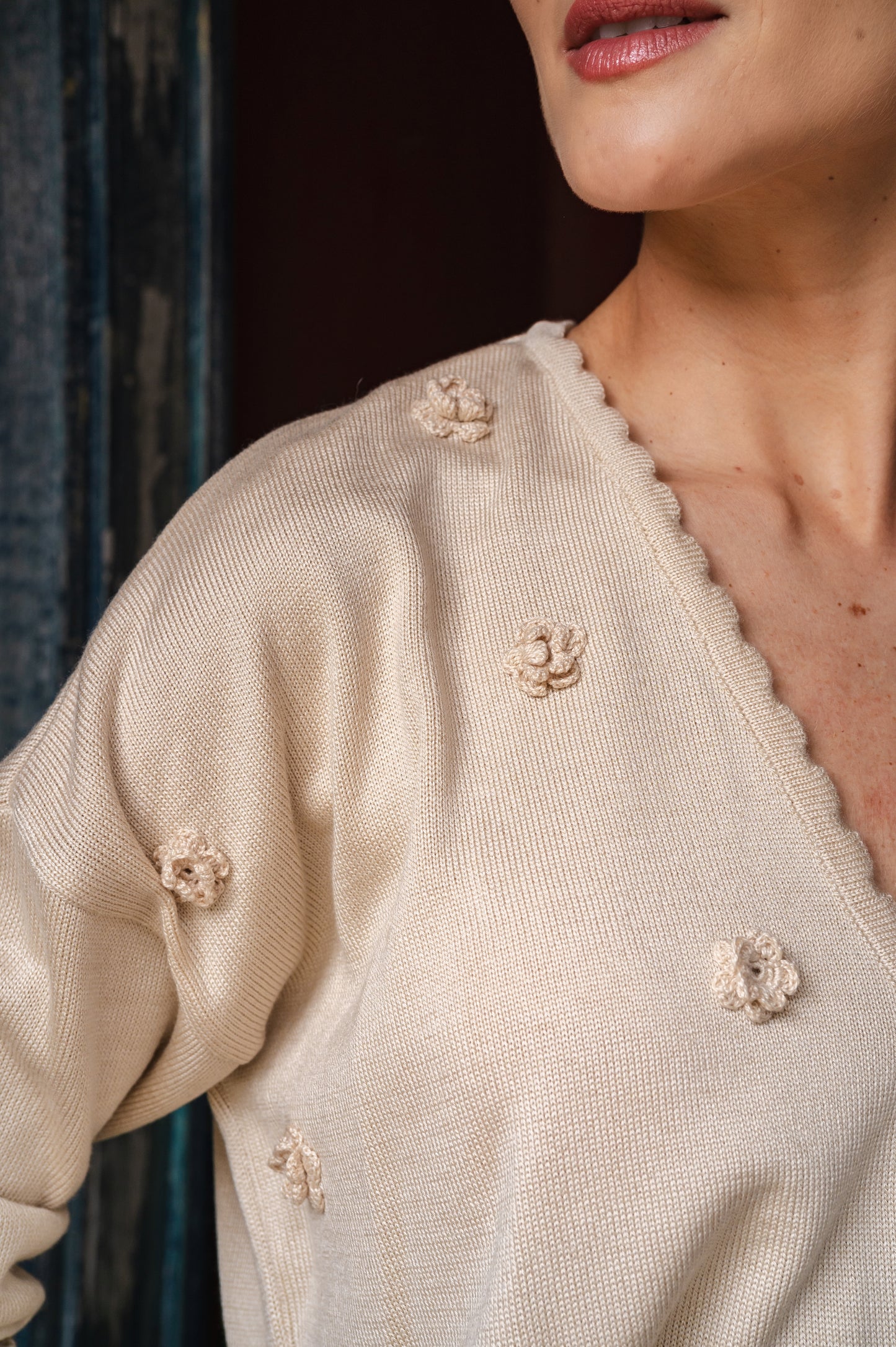 Sweater Flor de arena