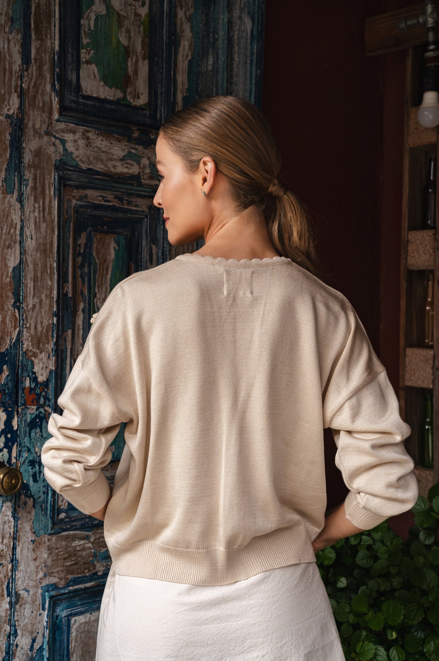 Sweater Flor de arena