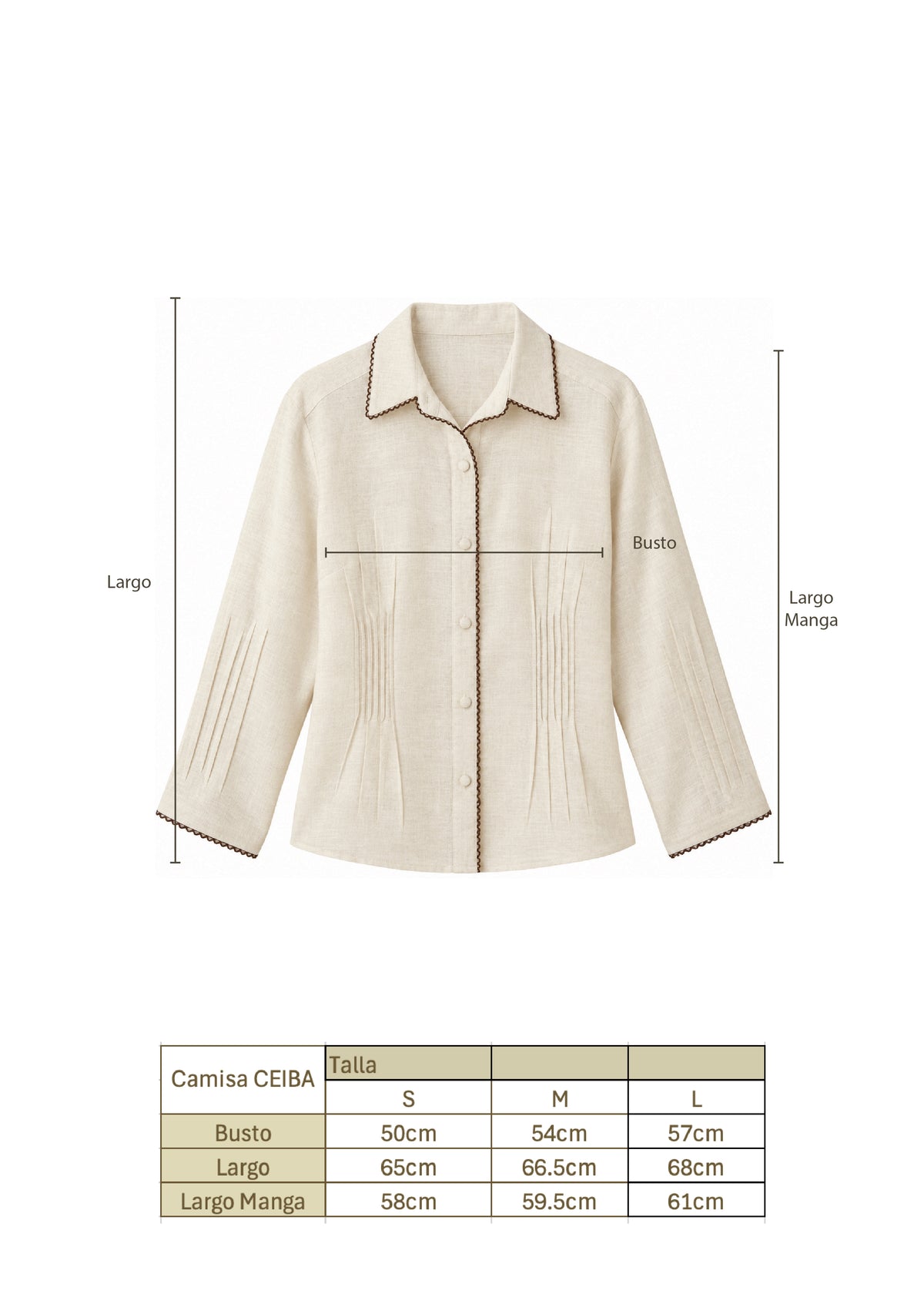 Camisa Ceiba Beige
