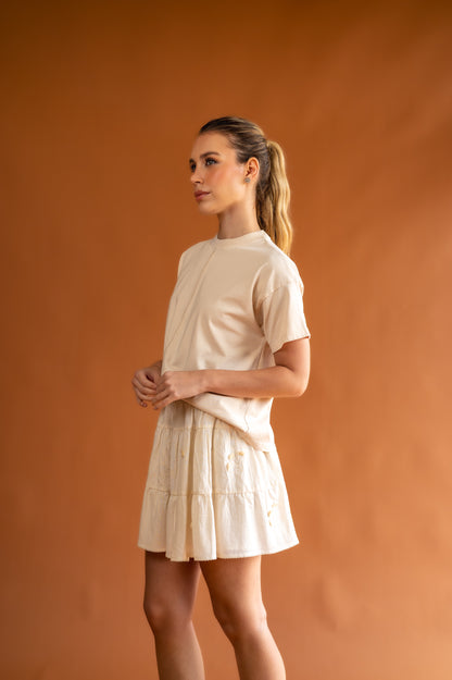 Camiseta Duna beige-marfil