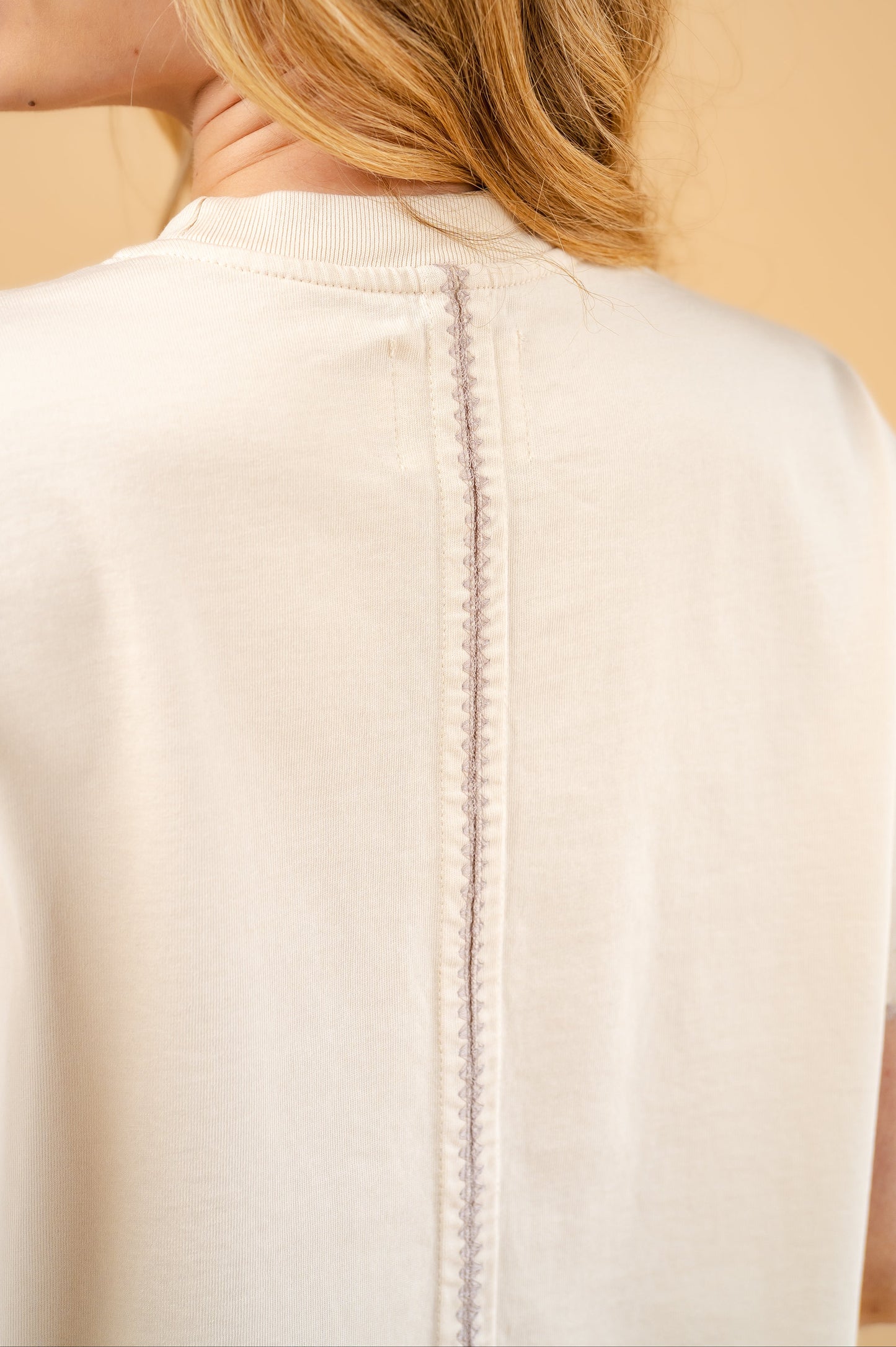 Camiseta Duna beige-rosa