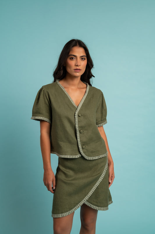 Falda nube verde