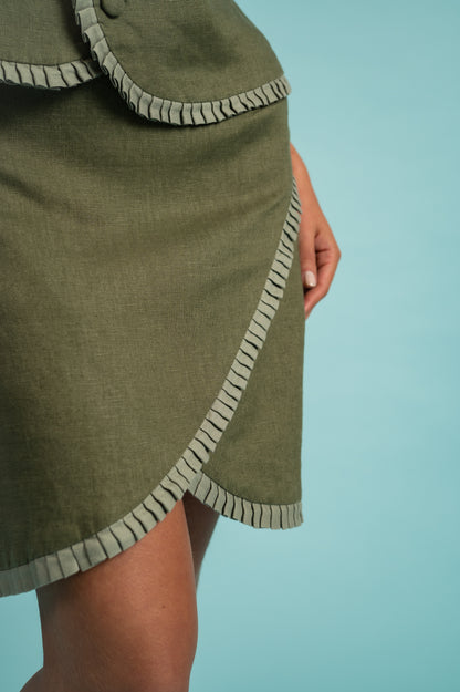 Falda nube verde