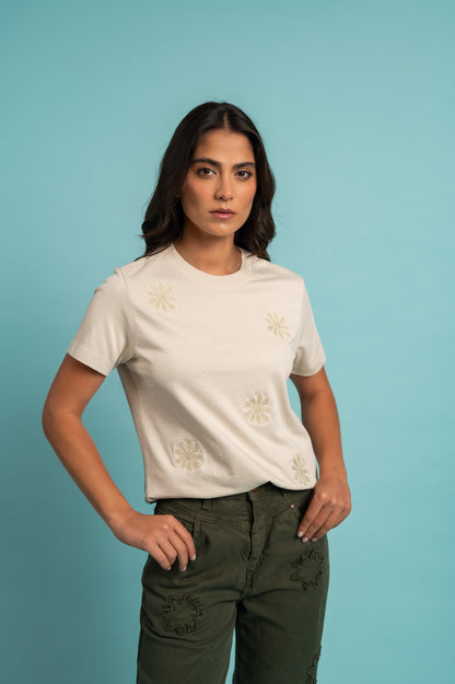 Camiseta Loto Beige