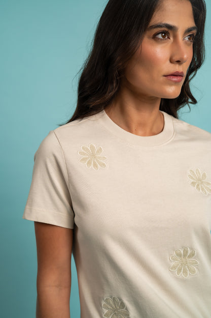 Camiseta Loto Beige