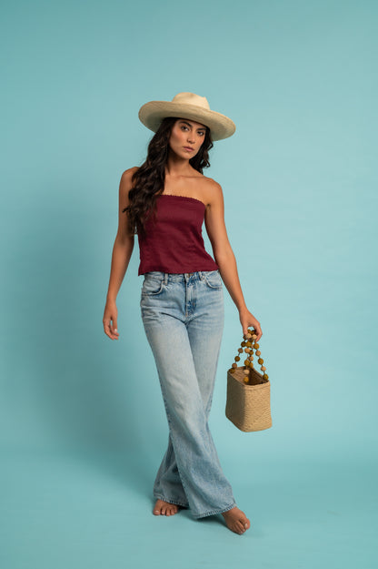 Camisa Pomelo vino