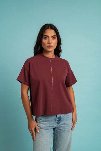 Camiseta Amapola Vino