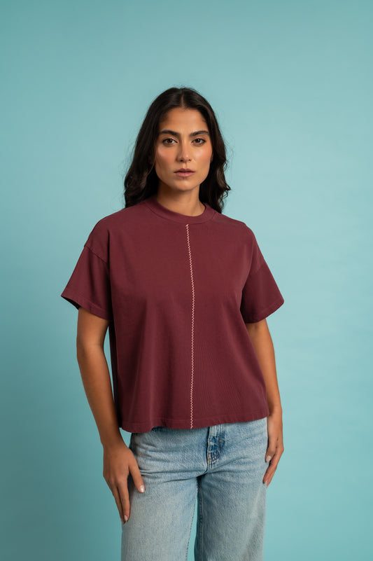 Camiseta Amapola Vino