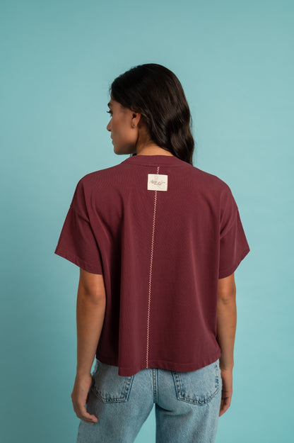Camiseta Amapola Vino