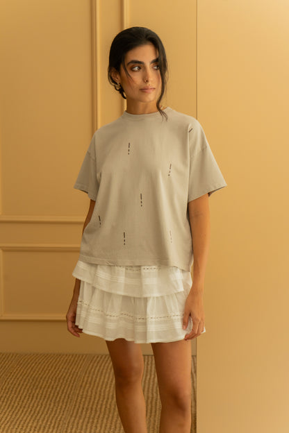Camiseta Cacao Beige