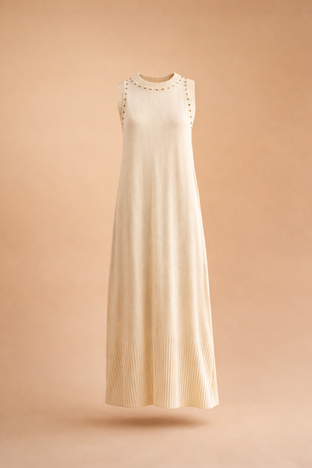 vestido raiz beige