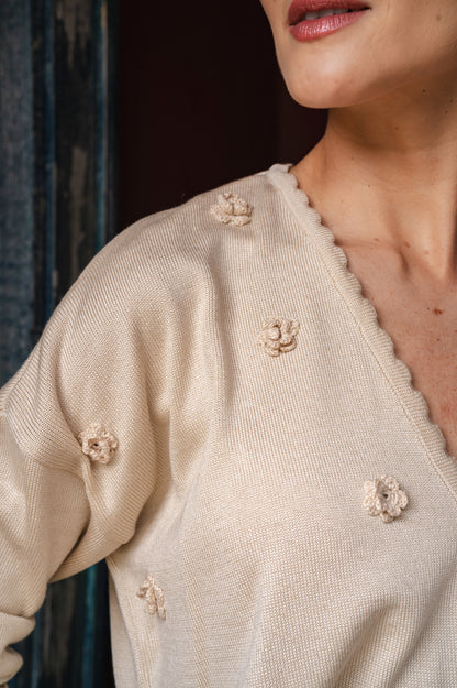 Sweater Flor de arena