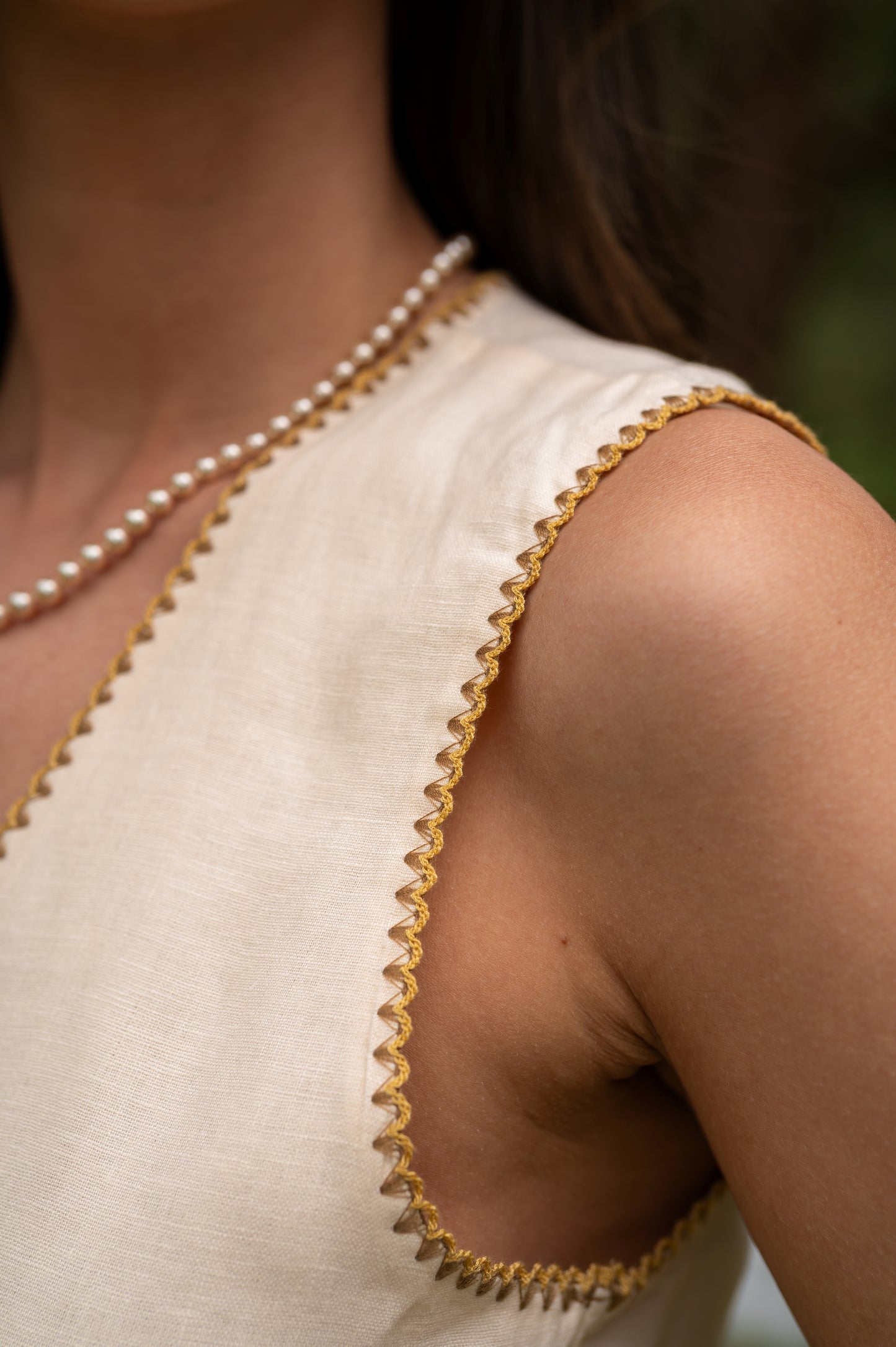 Chaleco lluvia de estrellas Beige