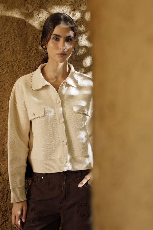 Cardigan Azafran Beige