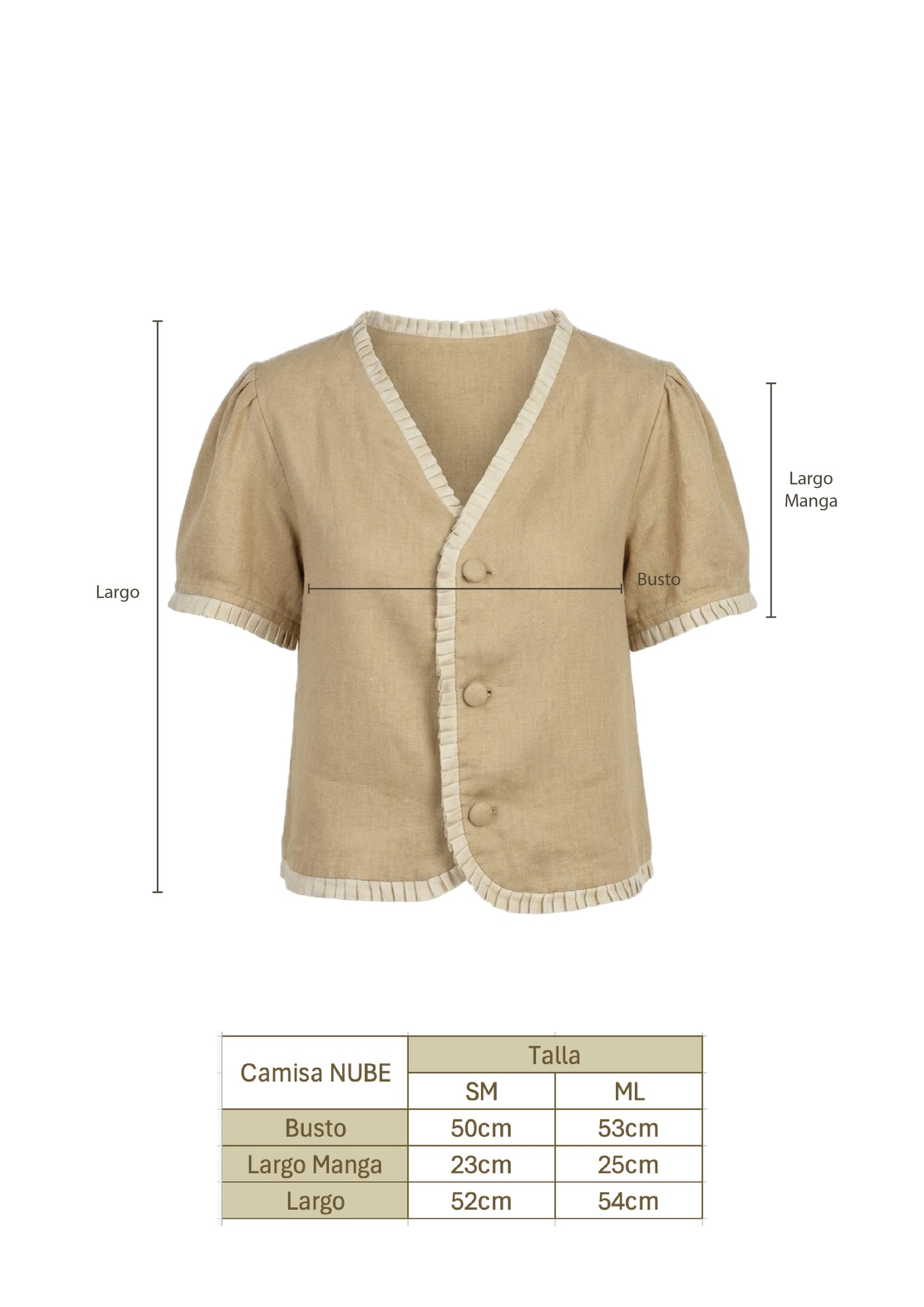 Camisa nube beige