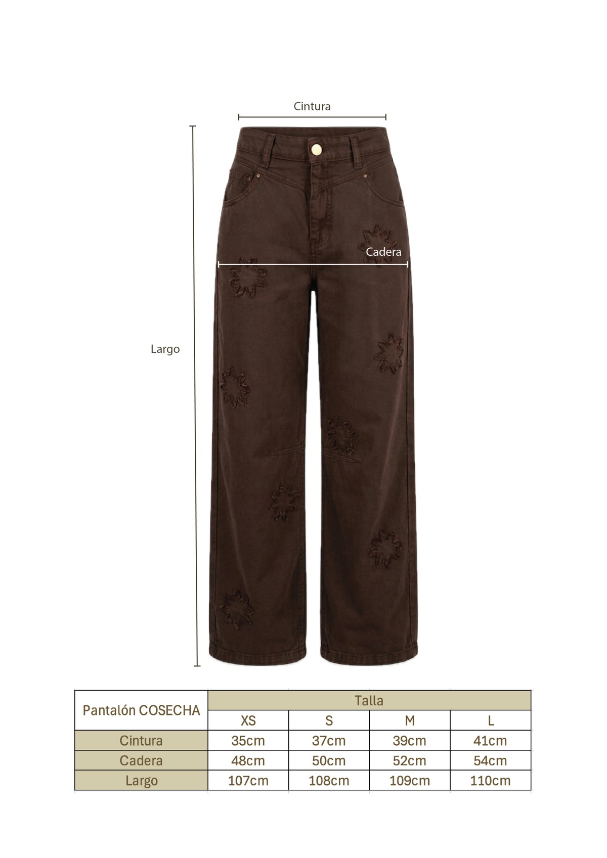 Pantalon Cosecha café