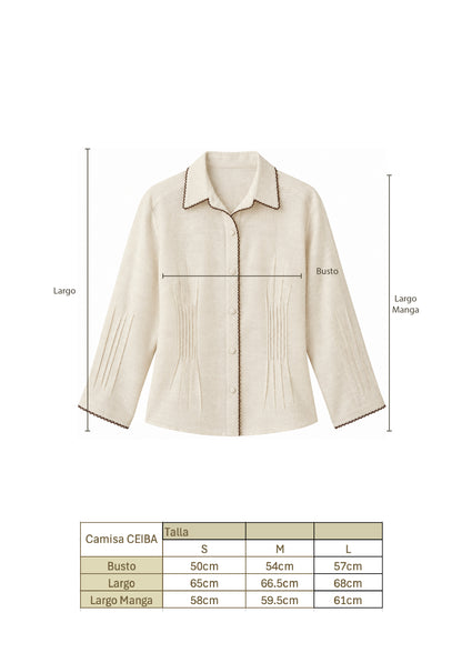 Camisa Ceiba Beige