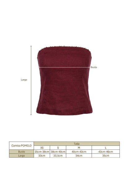 Camisa Pomelo vino