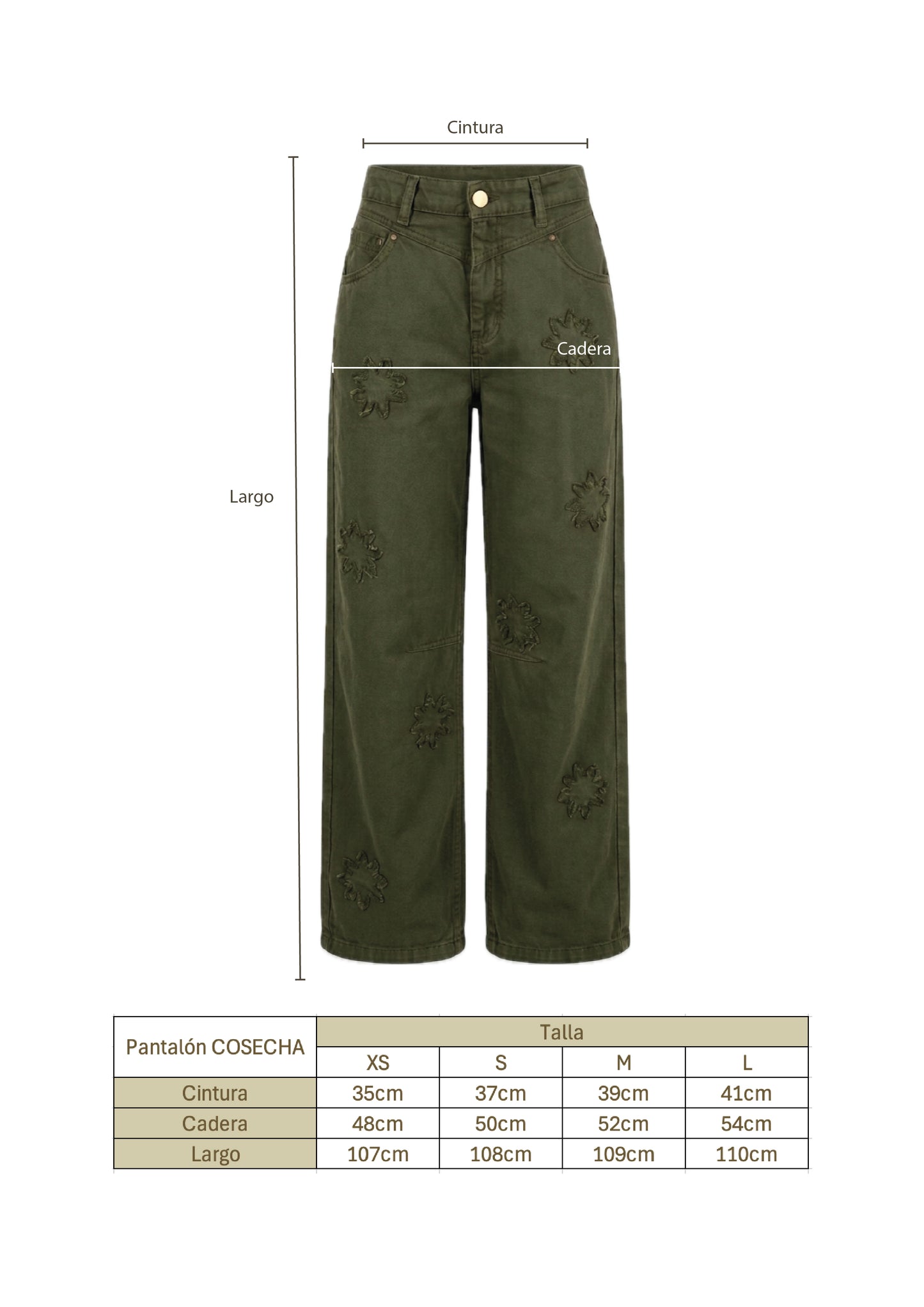 Pantalon Cosecha verde