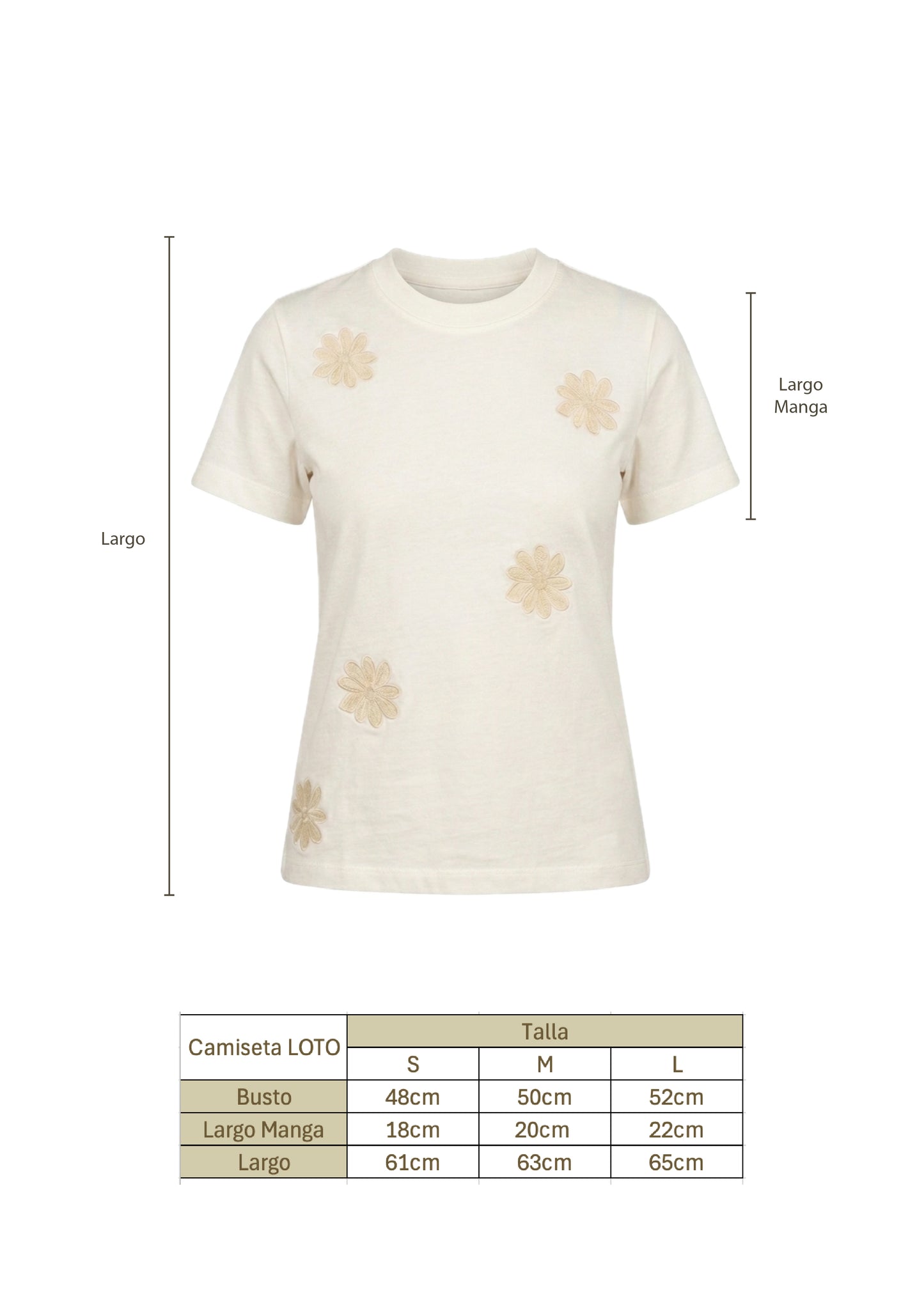 Camiseta Loto Marfil