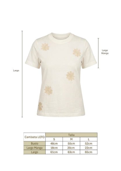 Camiseta Loto Marfil
