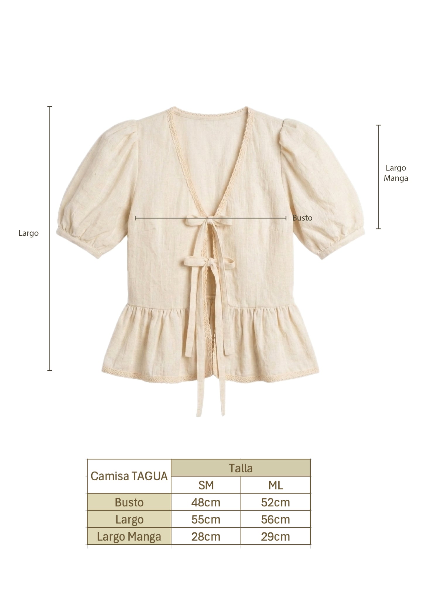 Camisa tagua